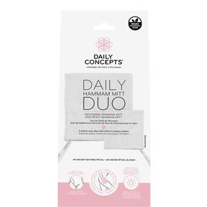NWT Daily Concepts Daily Hammam Mitt Duo 2 pieces.SOLD OUT!Body & Grooming Mitts